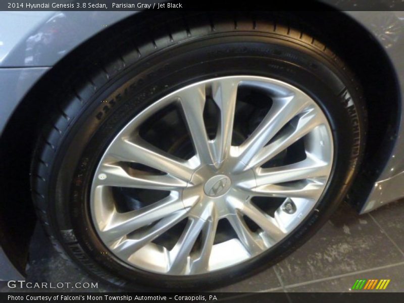 Parisian Gray / Jet Black 2014 Hyundai Genesis 3.8 Sedan
