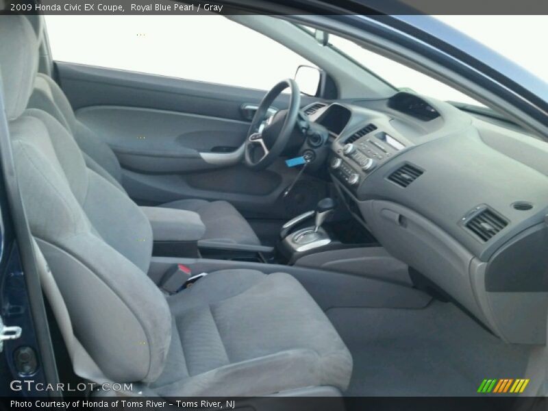 Royal Blue Pearl / Gray 2009 Honda Civic EX Coupe