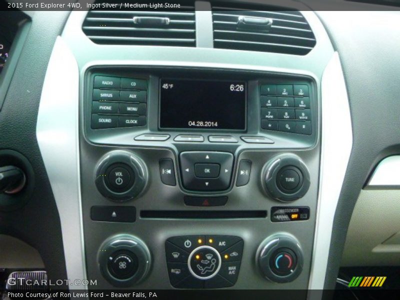 Ingot Silver / Medium Light Stone 2015 Ford Explorer 4WD