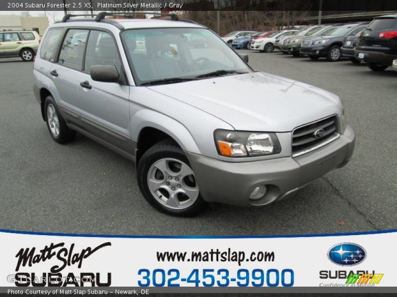 Platinum Silver Metallic / Gray 2004 Subaru Forester 2.5 XS