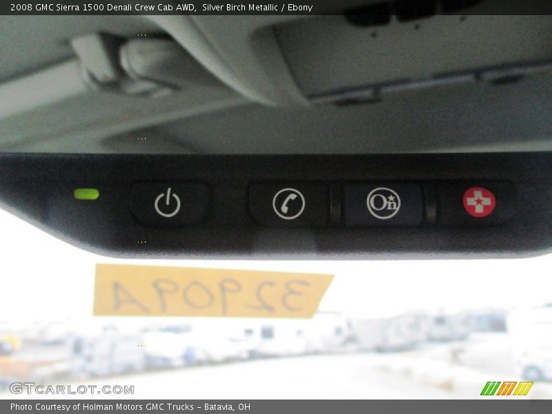 Silver Birch Metallic / Ebony 2008 GMC Sierra 1500 Denali Crew Cab AWD