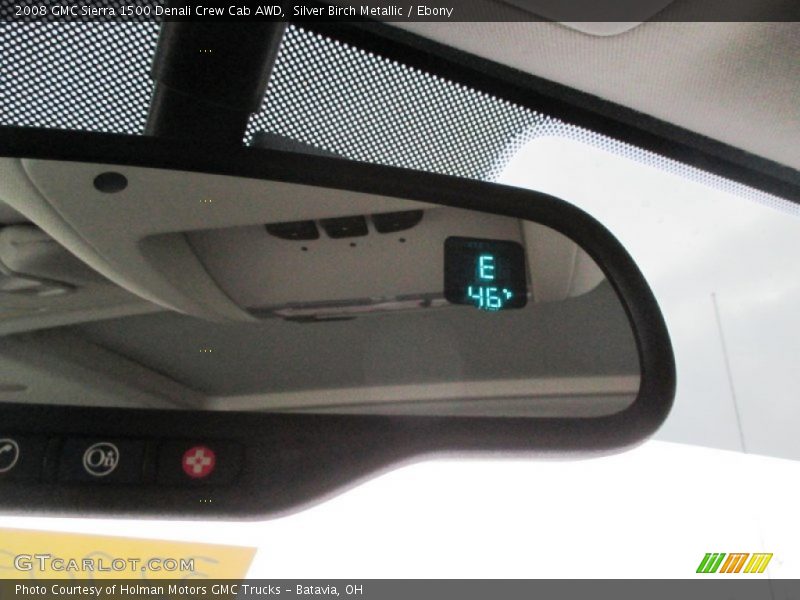 Silver Birch Metallic / Ebony 2008 GMC Sierra 1500 Denali Crew Cab AWD