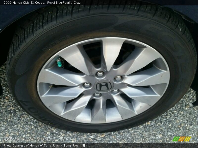 Royal Blue Pearl / Gray 2009 Honda Civic EX Coupe