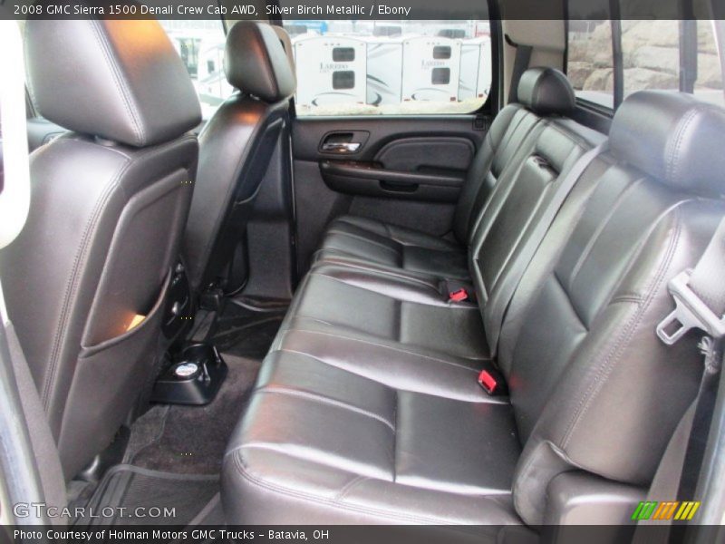 Silver Birch Metallic / Ebony 2008 GMC Sierra 1500 Denali Crew Cab AWD