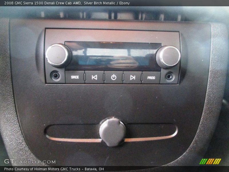 Silver Birch Metallic / Ebony 2008 GMC Sierra 1500 Denali Crew Cab AWD