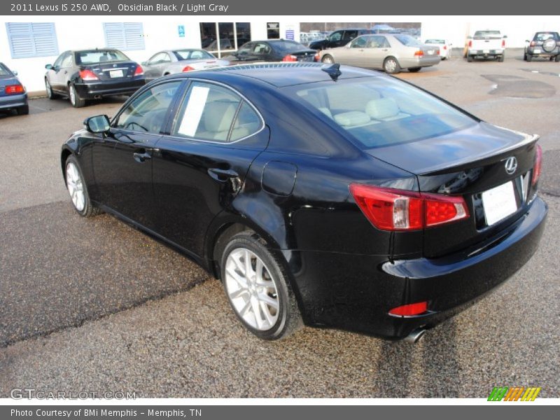 Obsidian Black / Light Gray 2011 Lexus IS 250 AWD