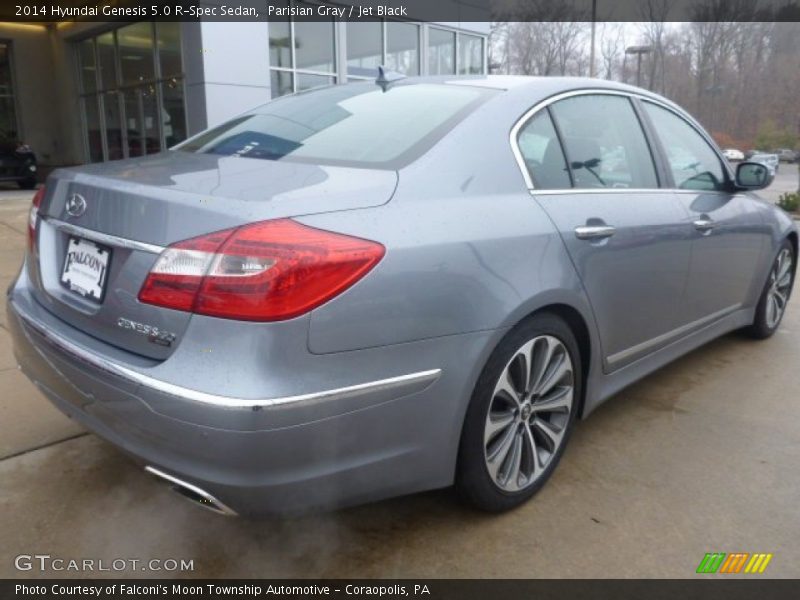 Parisian Gray / Jet Black 2014 Hyundai Genesis 5.0 R-Spec Sedan