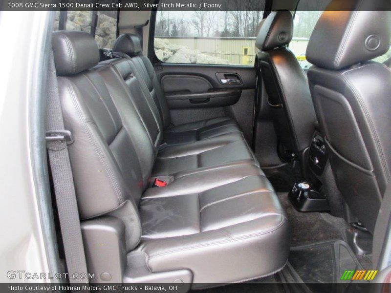 Silver Birch Metallic / Ebony 2008 GMC Sierra 1500 Denali Crew Cab AWD