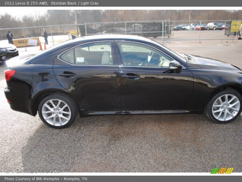 Obsidian Black / Light Gray 2011 Lexus IS 250 AWD