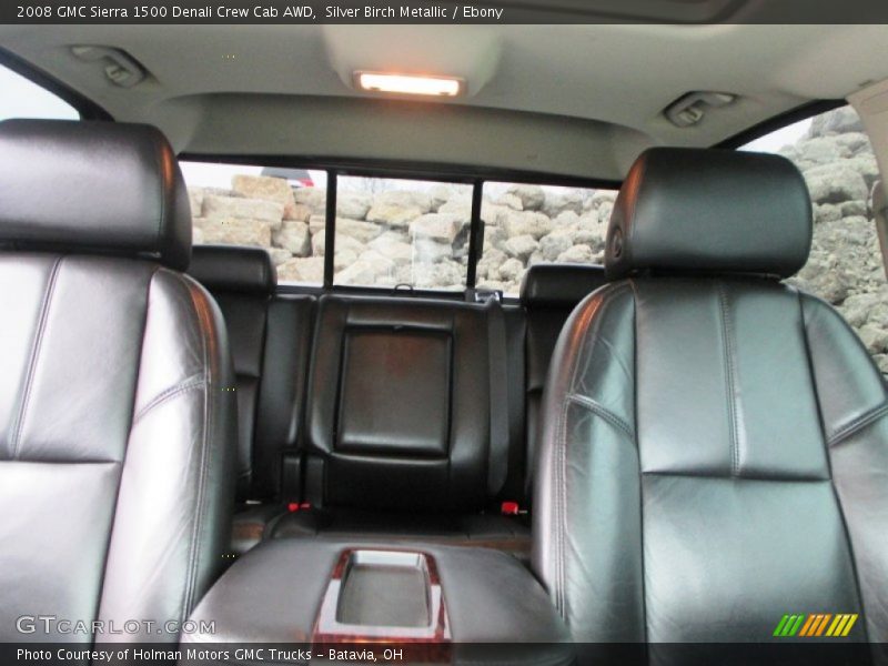 Silver Birch Metallic / Ebony 2008 GMC Sierra 1500 Denali Crew Cab AWD