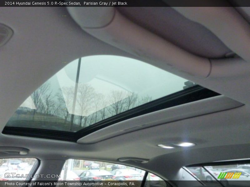 Parisian Gray / Jet Black 2014 Hyundai Genesis 5.0 R-Spec Sedan