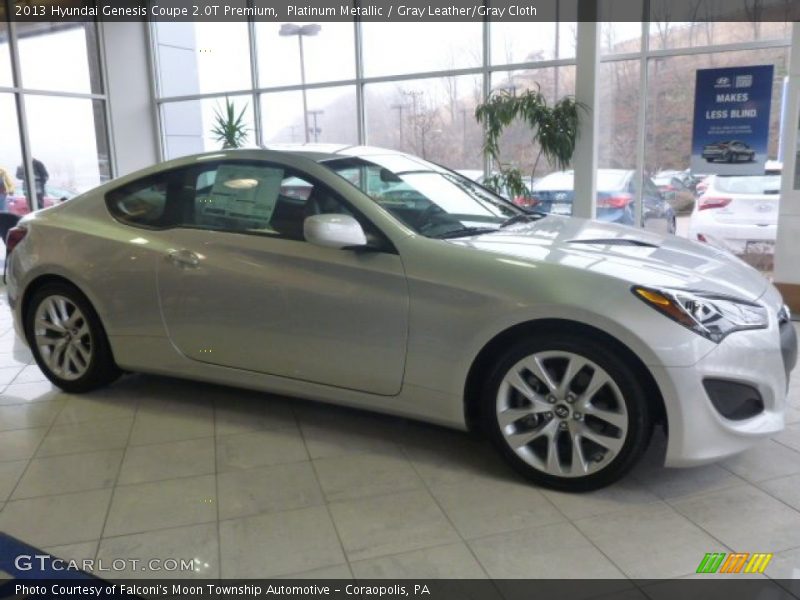 Platinum Metallic / Gray Leather/Gray Cloth 2013 Hyundai Genesis Coupe 2.0T Premium