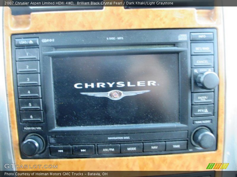 Brilliant Black Crystal Pearl / Dark Khaki/Light Graystone 2007 Chrysler Aspen Limited HEMI 4WD