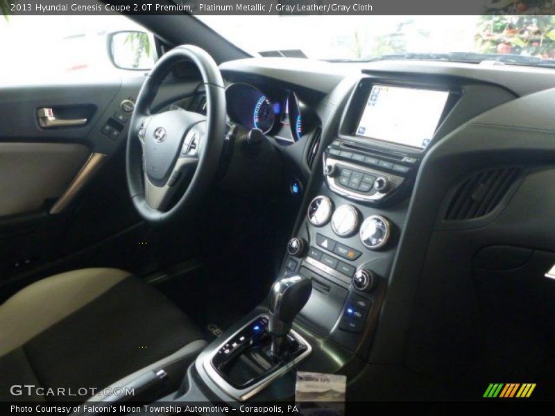 Platinum Metallic / Gray Leather/Gray Cloth 2013 Hyundai Genesis Coupe 2.0T Premium