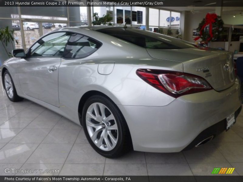 Platinum Metallic / Gray Leather/Gray Cloth 2013 Hyundai Genesis Coupe 2.0T Premium