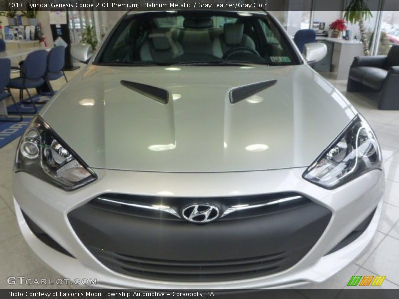 Platinum Metallic / Gray Leather/Gray Cloth 2013 Hyundai Genesis Coupe 2.0T Premium