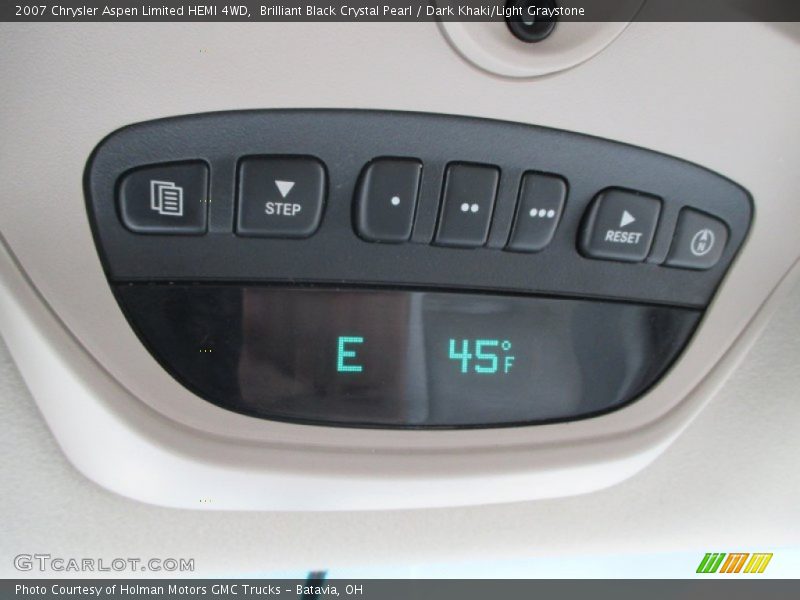 Brilliant Black Crystal Pearl / Dark Khaki/Light Graystone 2007 Chrysler Aspen Limited HEMI 4WD