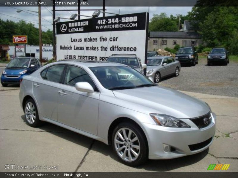Tungsten Pearl / Black 2006 Lexus IS 250 AWD