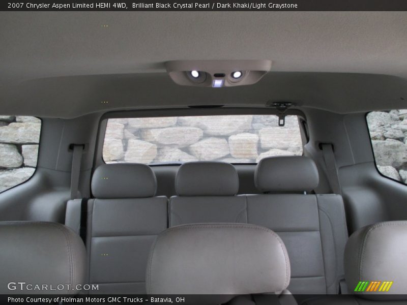 Brilliant Black Crystal Pearl / Dark Khaki/Light Graystone 2007 Chrysler Aspen Limited HEMI 4WD