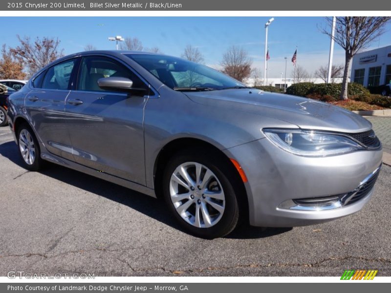 Billet Silver Metallic / Black/Linen 2015 Chrysler 200 Limited