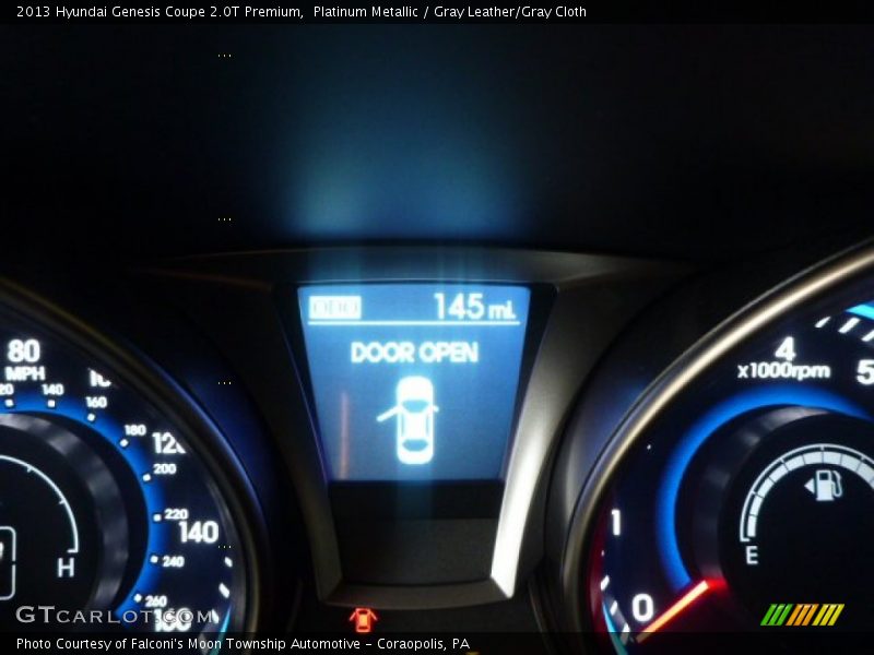 Platinum Metallic / Gray Leather/Gray Cloth 2013 Hyundai Genesis Coupe 2.0T Premium