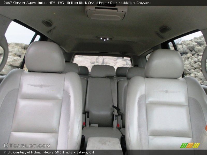 Brilliant Black Crystal Pearl / Dark Khaki/Light Graystone 2007 Chrysler Aspen Limited HEMI 4WD