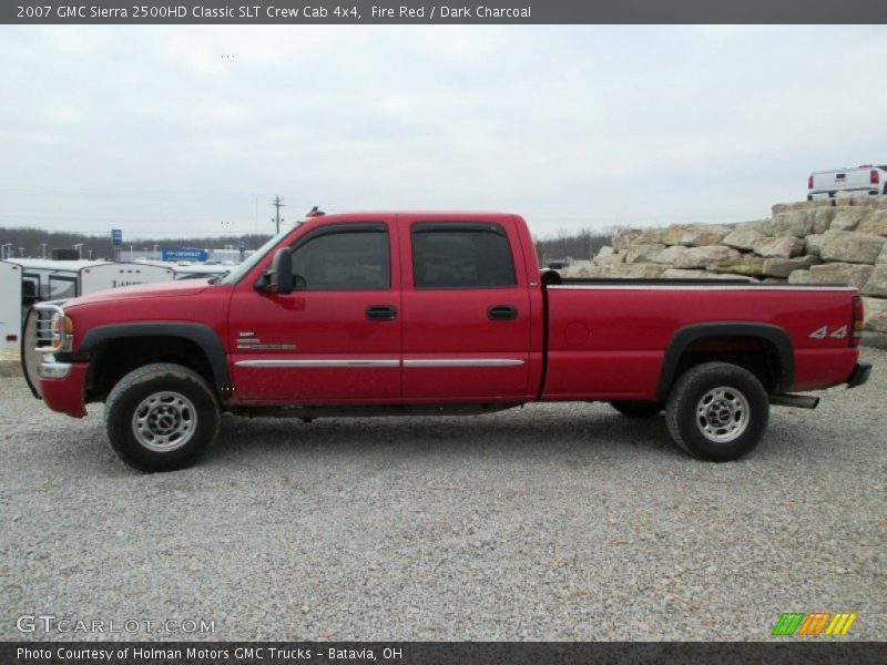 Fire Red / Dark Charcoal 2007 GMC Sierra 2500HD Classic SLT Crew Cab 4x4