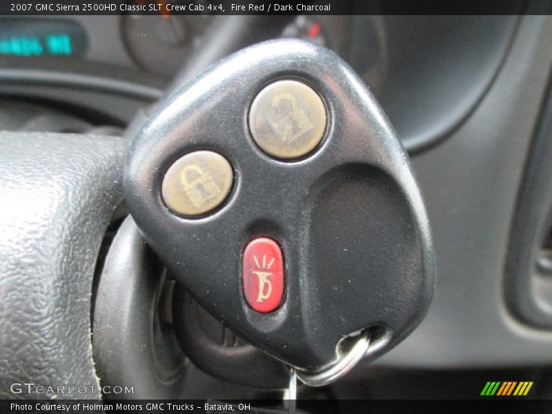 Fire Red / Dark Charcoal 2007 GMC Sierra 2500HD Classic SLT Crew Cab 4x4