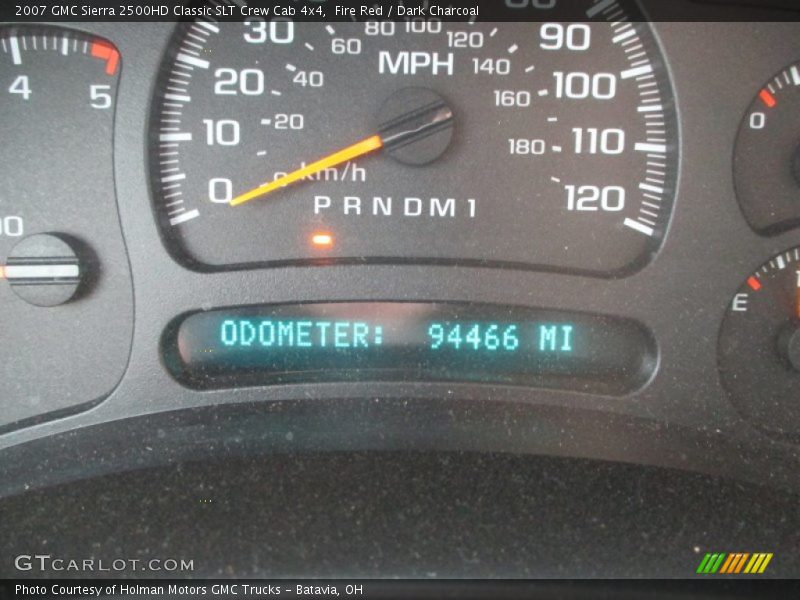 Fire Red / Dark Charcoal 2007 GMC Sierra 2500HD Classic SLT Crew Cab 4x4