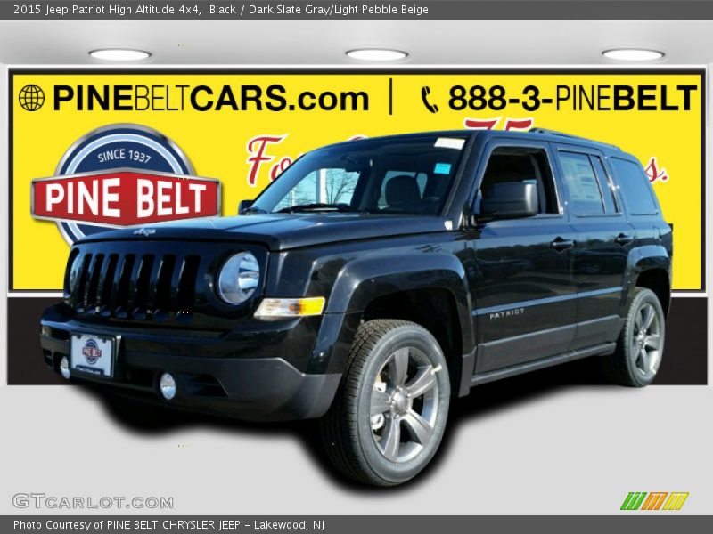 Black / Dark Slate Gray/Light Pebble Beige 2015 Jeep Patriot High Altitude 4x4