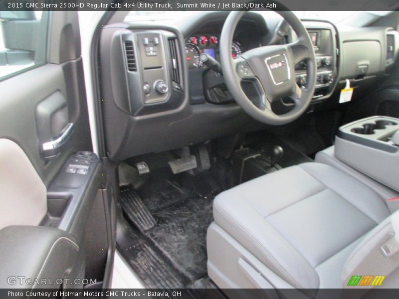 Summit White / Jet Black/Dark Ash 2015 GMC Sierra 2500HD Regular Cab 4x4 Utility Truck