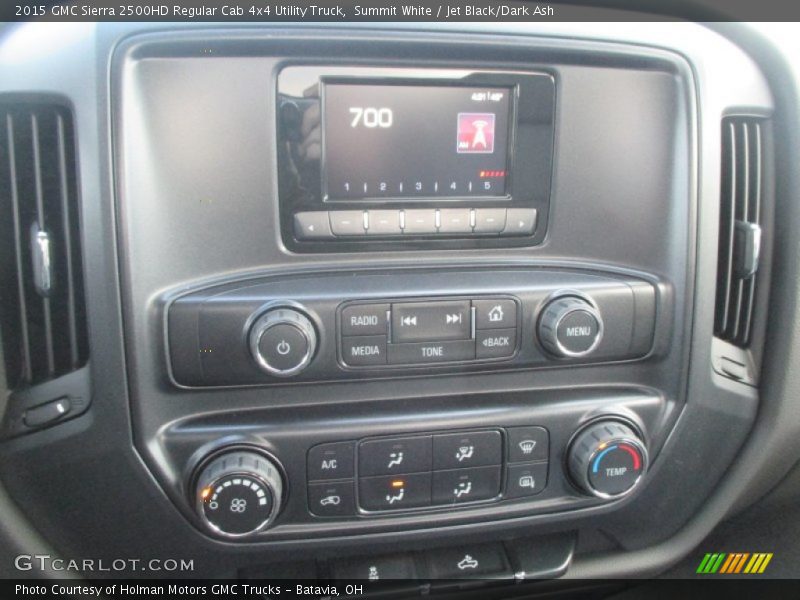 Summit White / Jet Black/Dark Ash 2015 GMC Sierra 2500HD Regular Cab 4x4 Utility Truck