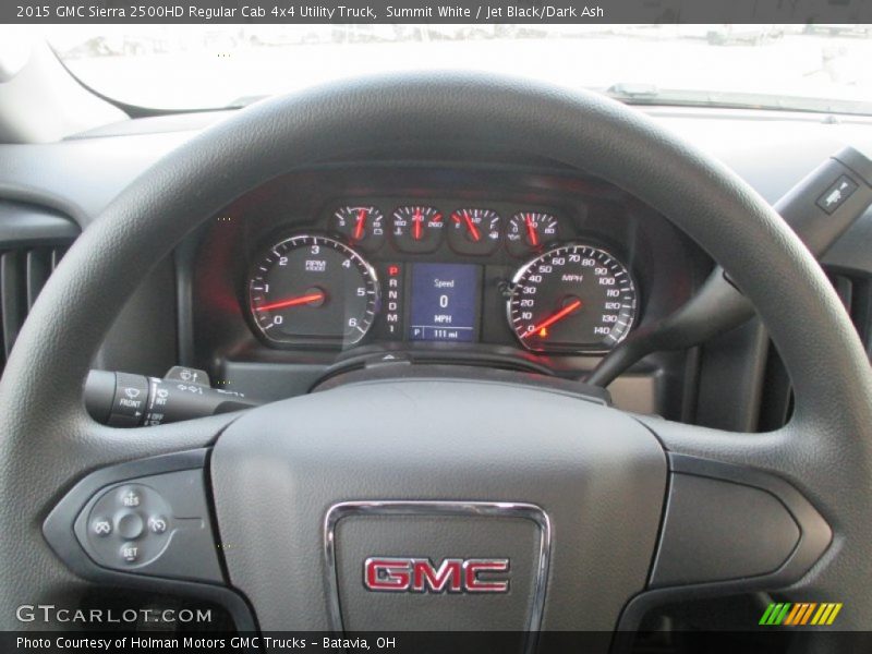 Summit White / Jet Black/Dark Ash 2015 GMC Sierra 2500HD Regular Cab 4x4 Utility Truck