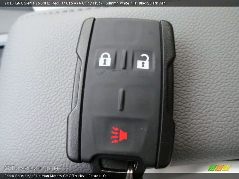 Summit White / Jet Black/Dark Ash 2015 GMC Sierra 2500HD Regular Cab 4x4 Utility Truck