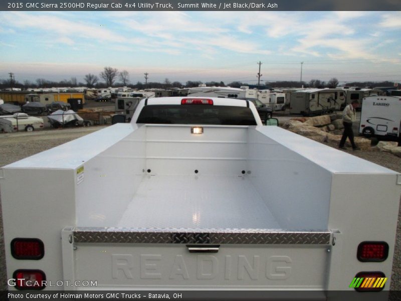 Summit White / Jet Black/Dark Ash 2015 GMC Sierra 2500HD Regular Cab 4x4 Utility Truck