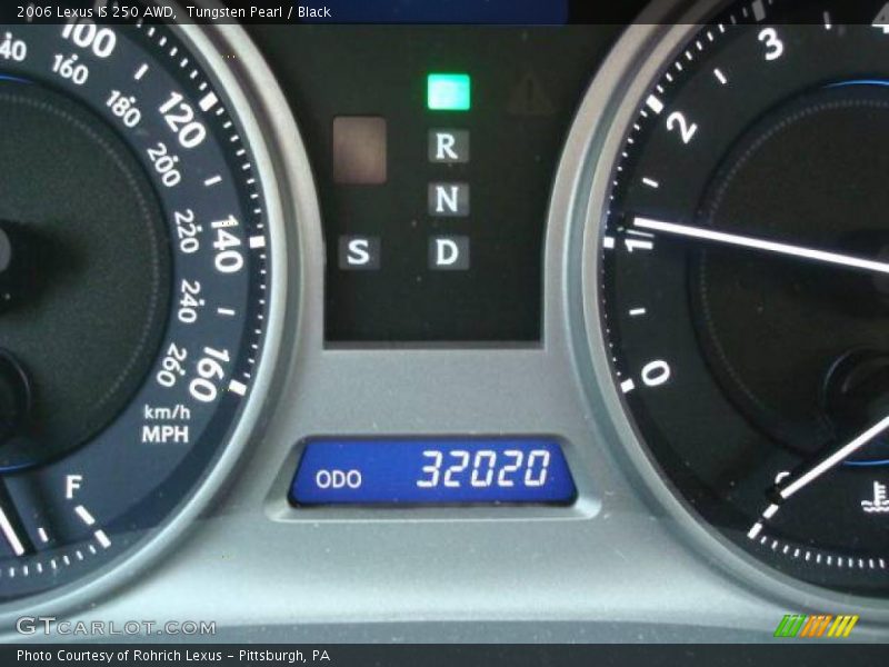 Tungsten Pearl / Black 2006 Lexus IS 250 AWD