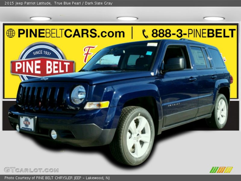 True Blue Pearl / Dark Slate Gray 2015 Jeep Patriot Latitude