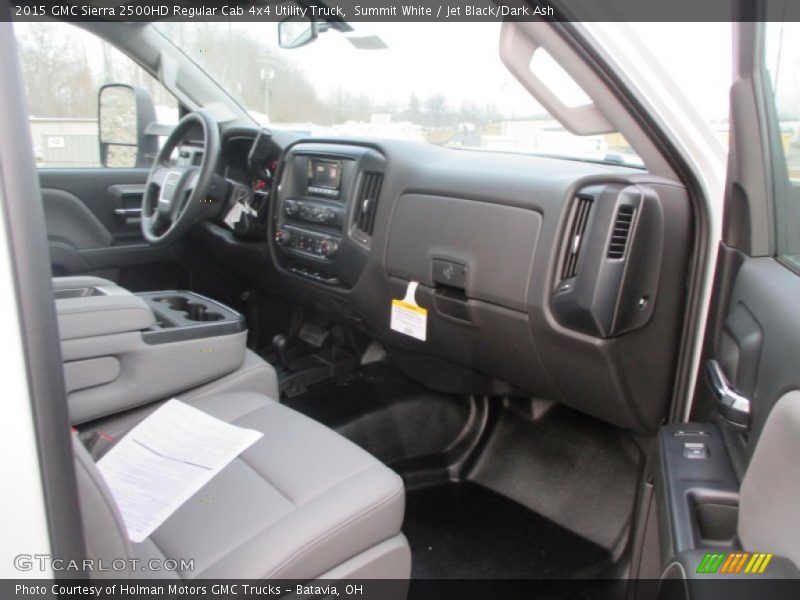 Summit White / Jet Black/Dark Ash 2015 GMC Sierra 2500HD Regular Cab 4x4 Utility Truck