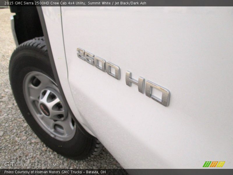 Summit White / Jet Black/Dark Ash 2015 GMC Sierra 2500HD Crew Cab 4x4 Utility