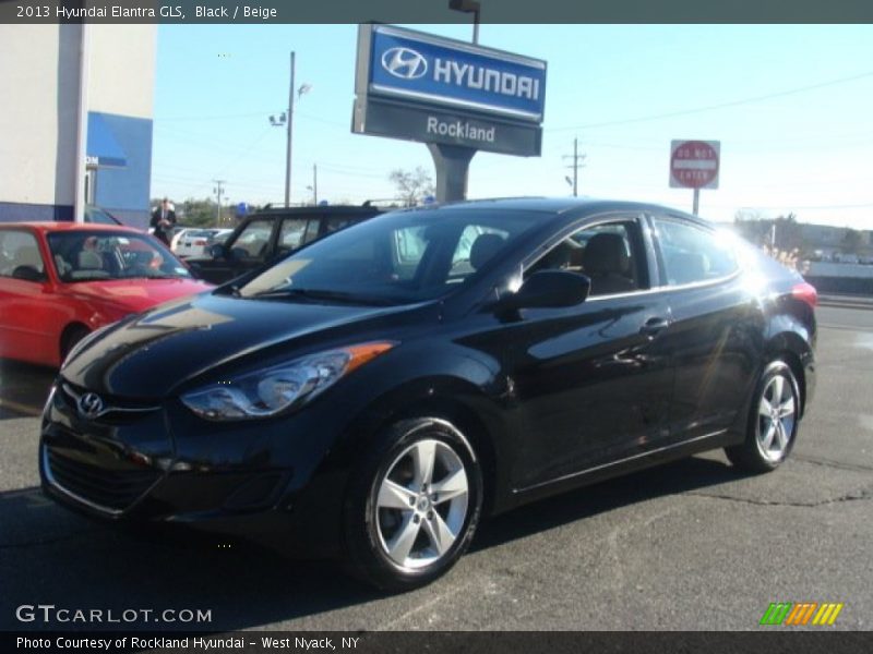 Black / Beige 2013 Hyundai Elantra GLS