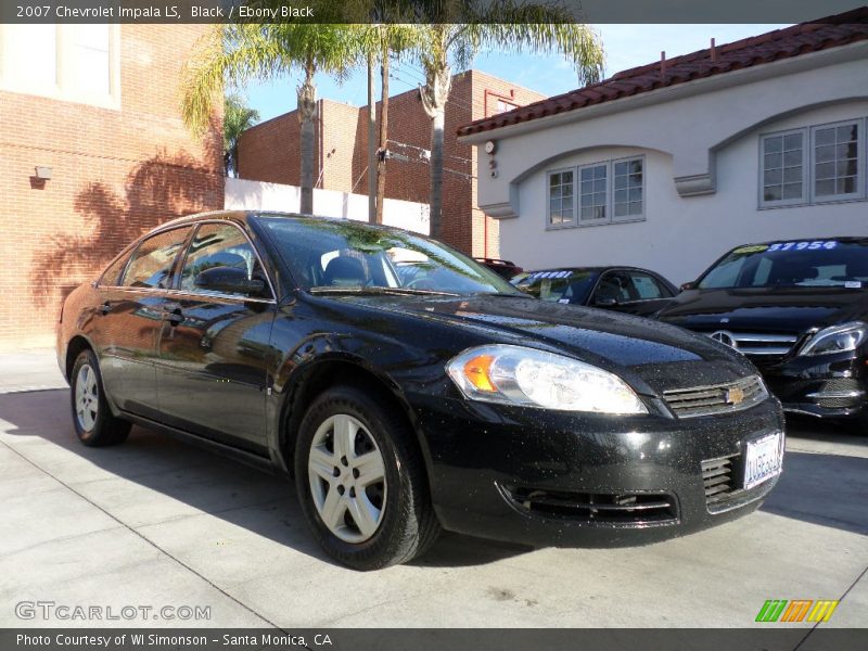 Black / Ebony Black 2007 Chevrolet Impala LS