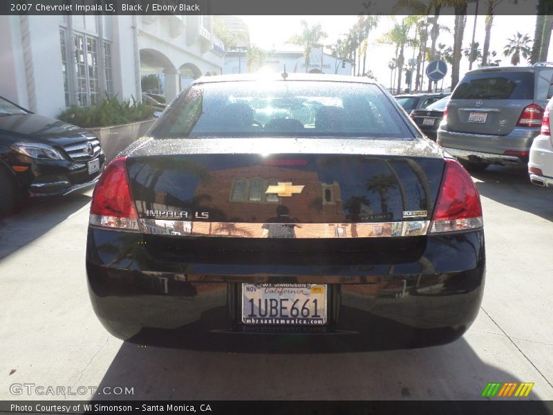 Black / Ebony Black 2007 Chevrolet Impala LS