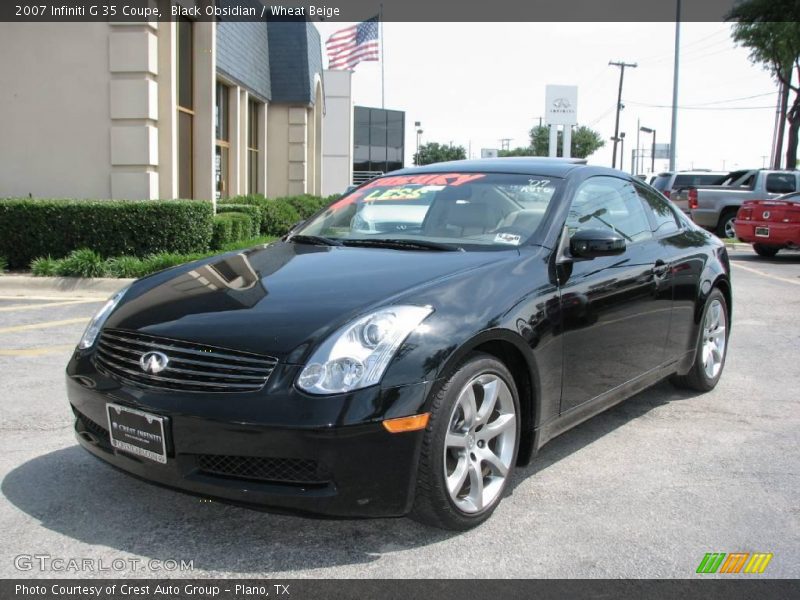 Black Obsidian / Wheat Beige 2007 Infiniti G 35 Coupe