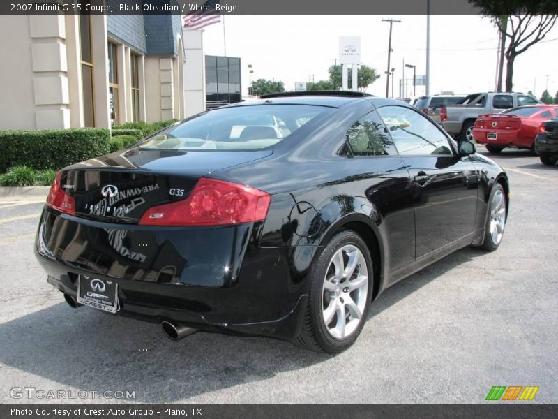 Black Obsidian / Wheat Beige 2007 Infiniti G 35 Coupe