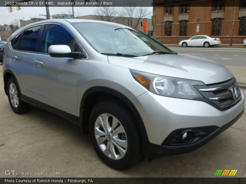 Alabaster Silver Metallic / Black 2012 Honda CR-V EX 4WD