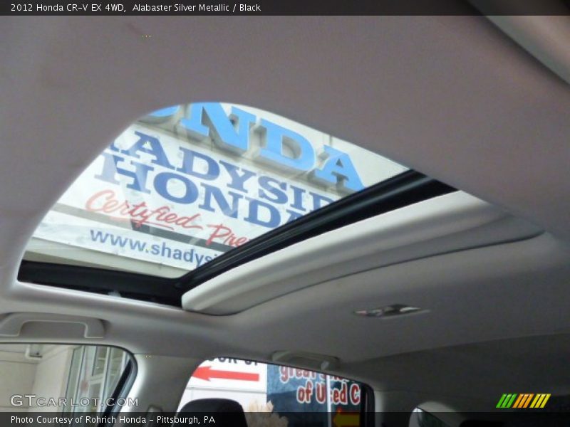Alabaster Silver Metallic / Black 2012 Honda CR-V EX 4WD