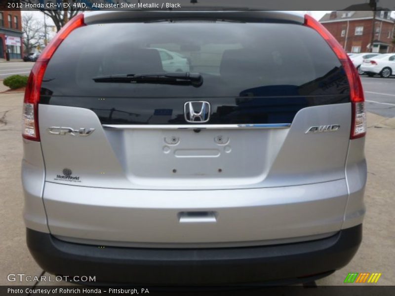 Alabaster Silver Metallic / Black 2012 Honda CR-V EX 4WD