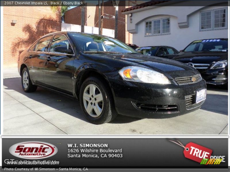 Black / Ebony Black 2007 Chevrolet Impala LS