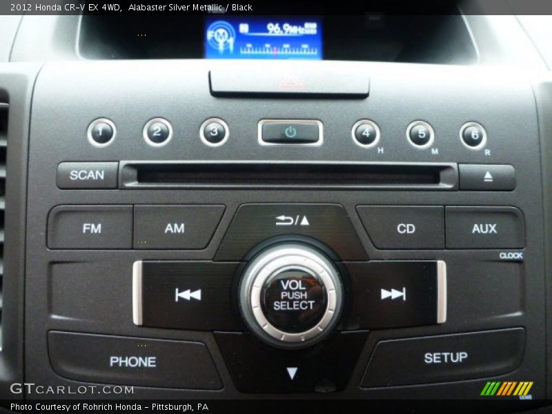 Alabaster Silver Metallic / Black 2012 Honda CR-V EX 4WD