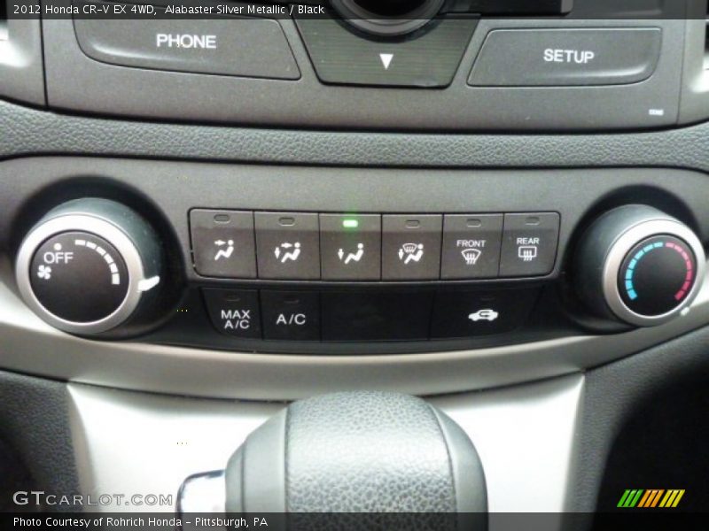 Alabaster Silver Metallic / Black 2012 Honda CR-V EX 4WD